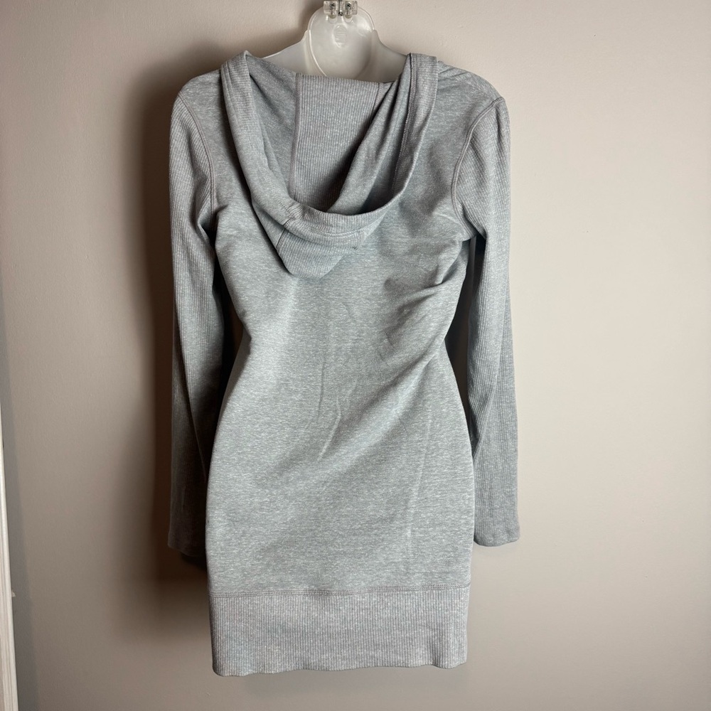 Athleta Bliss Light Grey Hoodie Dress Size XS - Picture 7 of 10